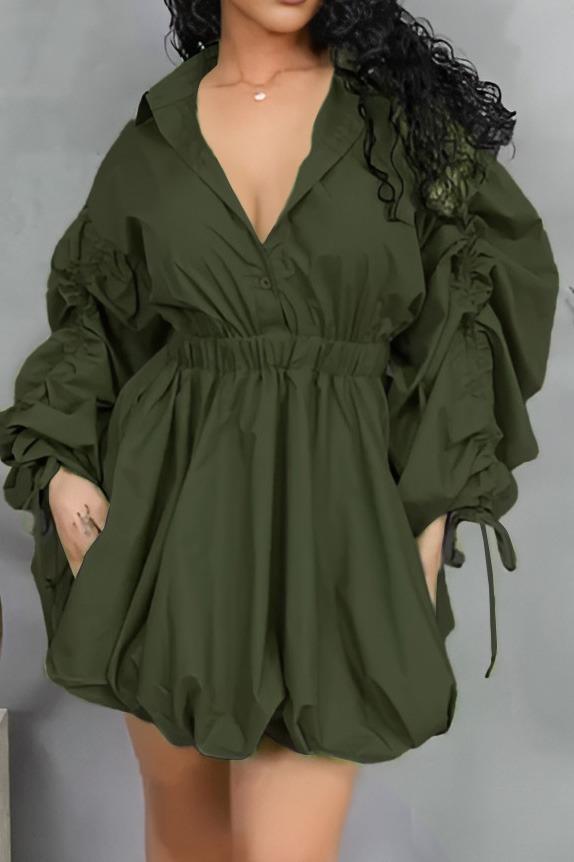 Army Green Dress