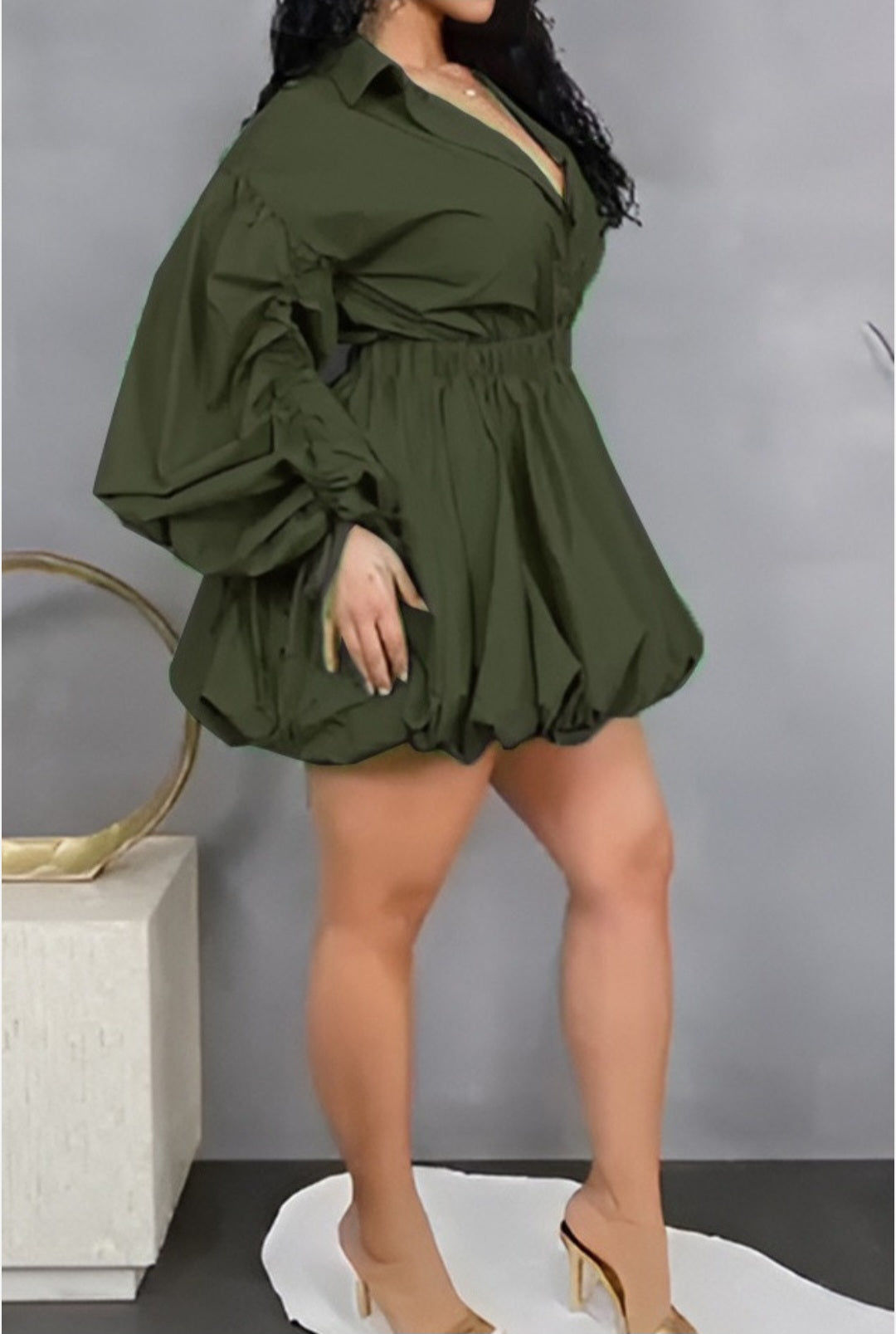 Army Green Dress