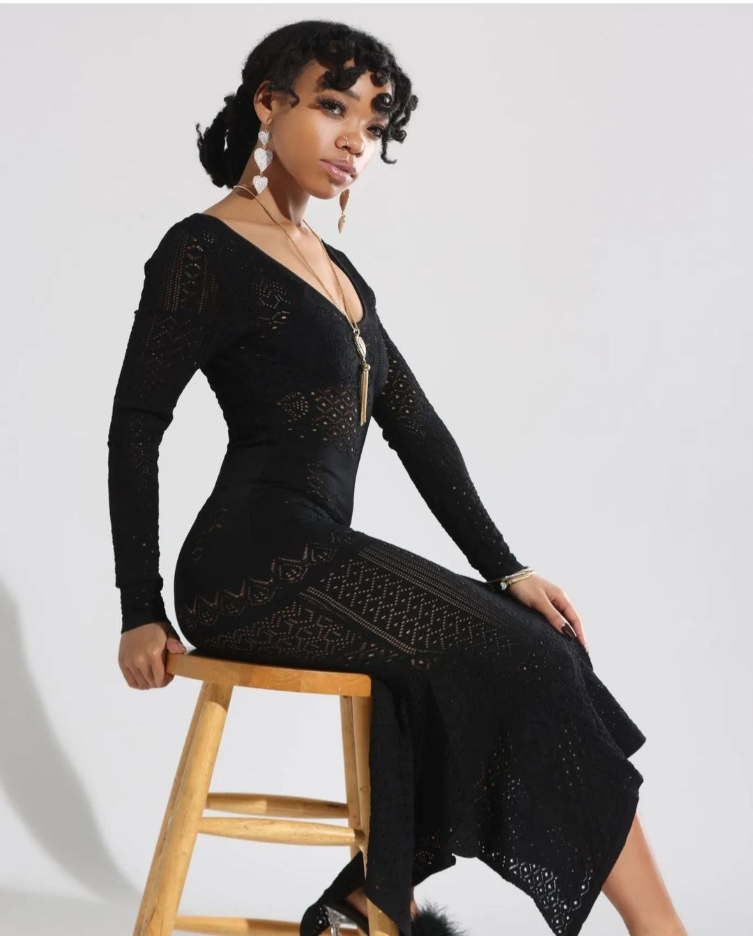 Black Vixen Knit Dress