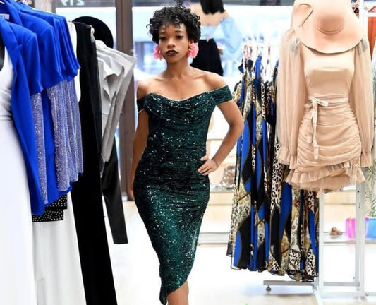 Emerald Dreams Sequin Dress